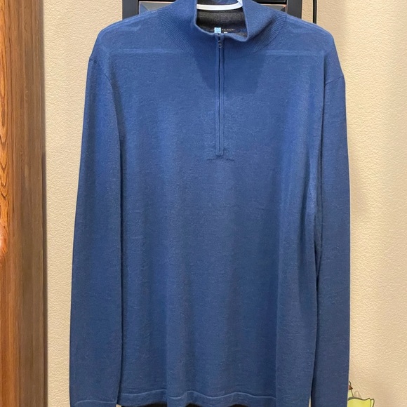 Cashmere men’s zipper sweater XL